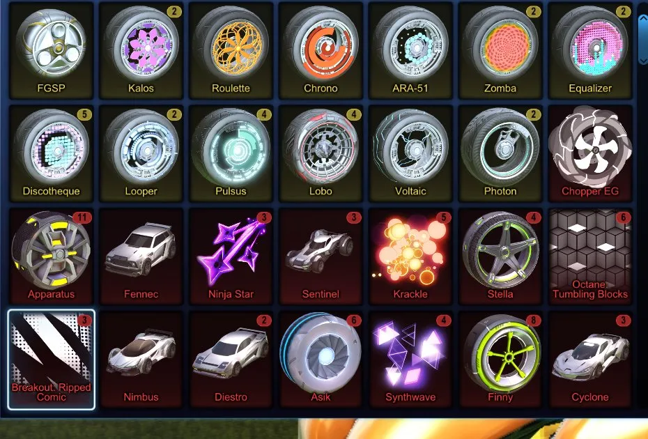 STOCK549 //Fennec, Octane ZSR, Dominus GT, Venom Saffron, Trinity, Burnt Sienna Flamethrower, 111 Exotic Drops, 100+ Items (K)