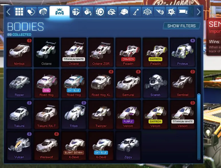 RL785 //TW Octane, Fennec, TW Standart Boost, 50+ BM's Account (K)