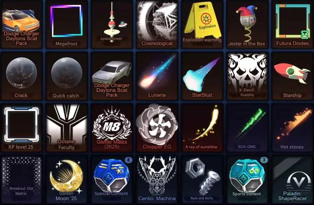 RL999 //Dodge Charger Daytona Scat Pack Account lvl 34 with 100 Credits, Starship, Lunaria, StarStud, X-Devil (K)