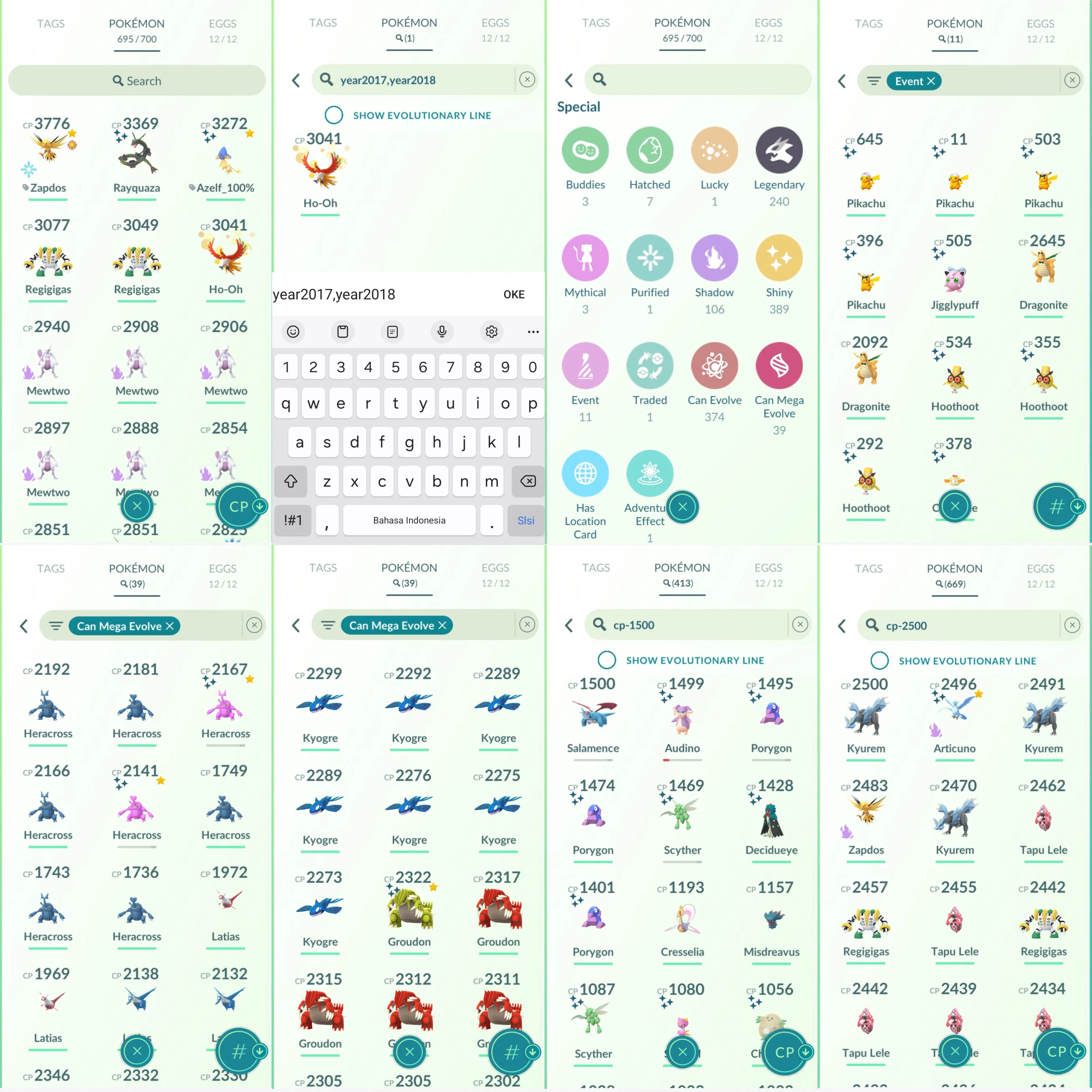 1035 LV46 Zapdos100. Shundo Azelf. Shiny: dialga origin roar of time, Rayquaza, primal Groudon, mega heracross