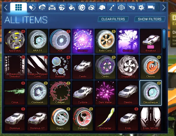 STOCK946 //Fennec Octane ZSR TW Boost 30+ Cars Loaded Account with Aftershock Breakout Centio Cyclo Desto (K)