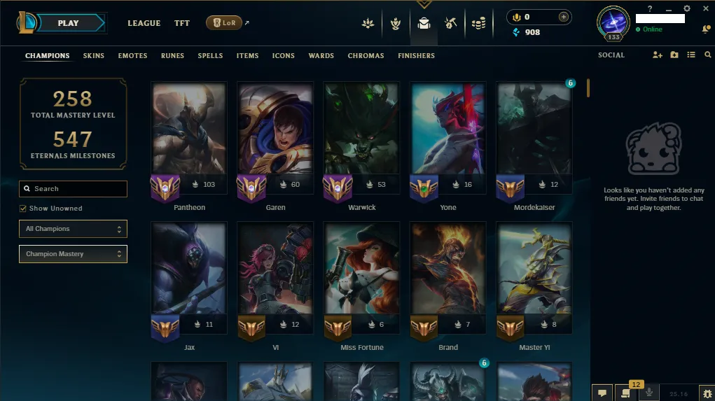 🏆 EUNE New Season⌛ Gold 2 🚀  level 133⌛122 Champ 💯 60 SKIN 🚀 Blue Essence 🏆 Recovery Info ✅ 