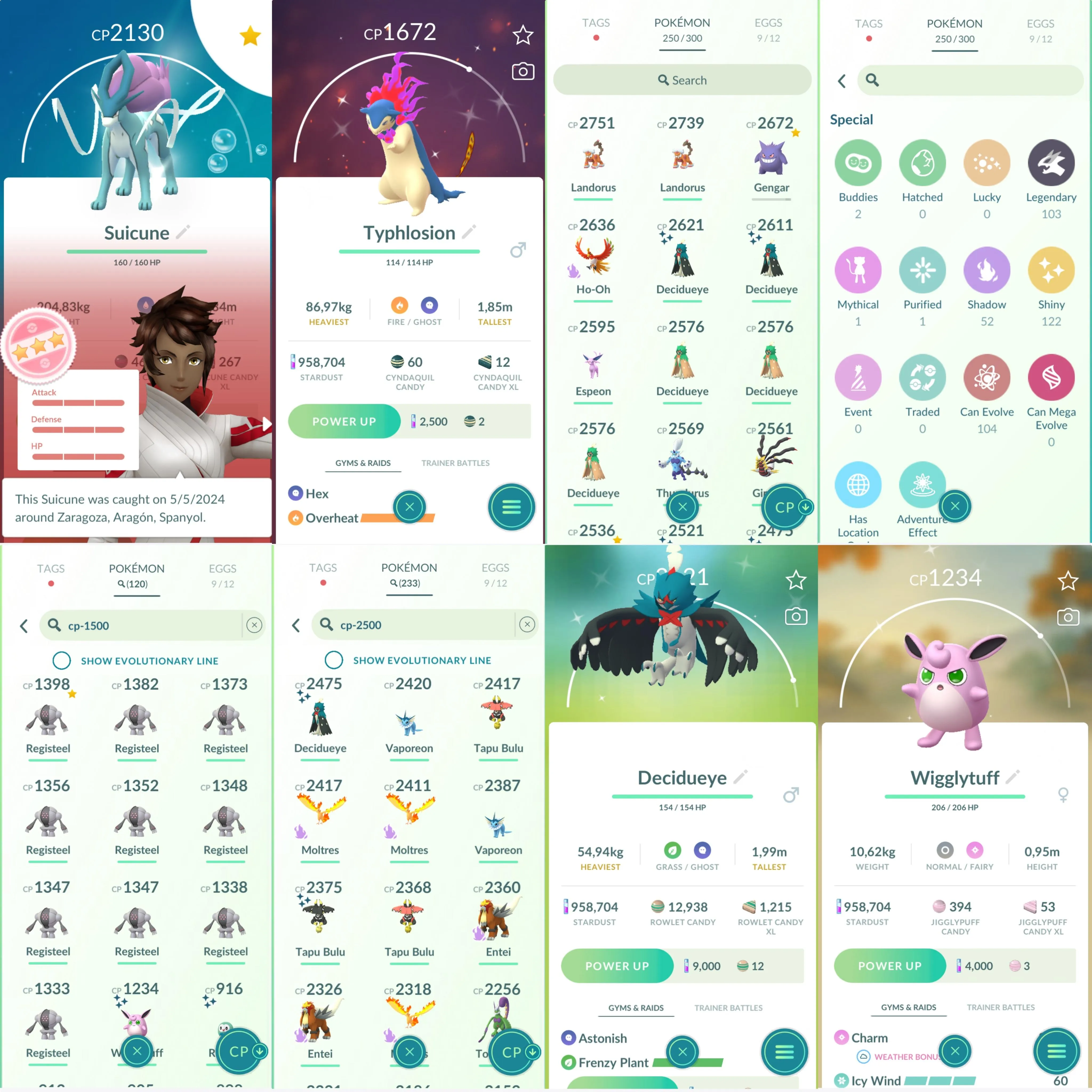 1056 LV40 Suicune100 Registeel100 Torkoal100 Shiny: tapu fini, tapu bulu, thundurus therian, tornadus therian