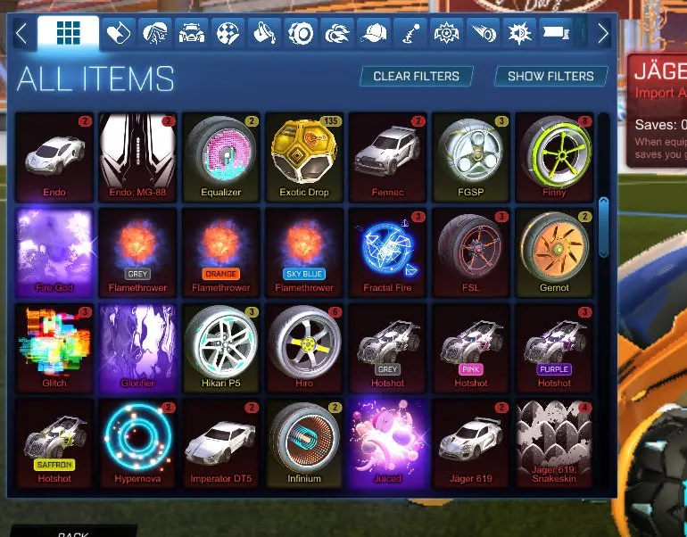 STOCK610 //Fennec, Endo, Fire God, Dueling Dragons, 170+ Drops, 40+ Cars (K)