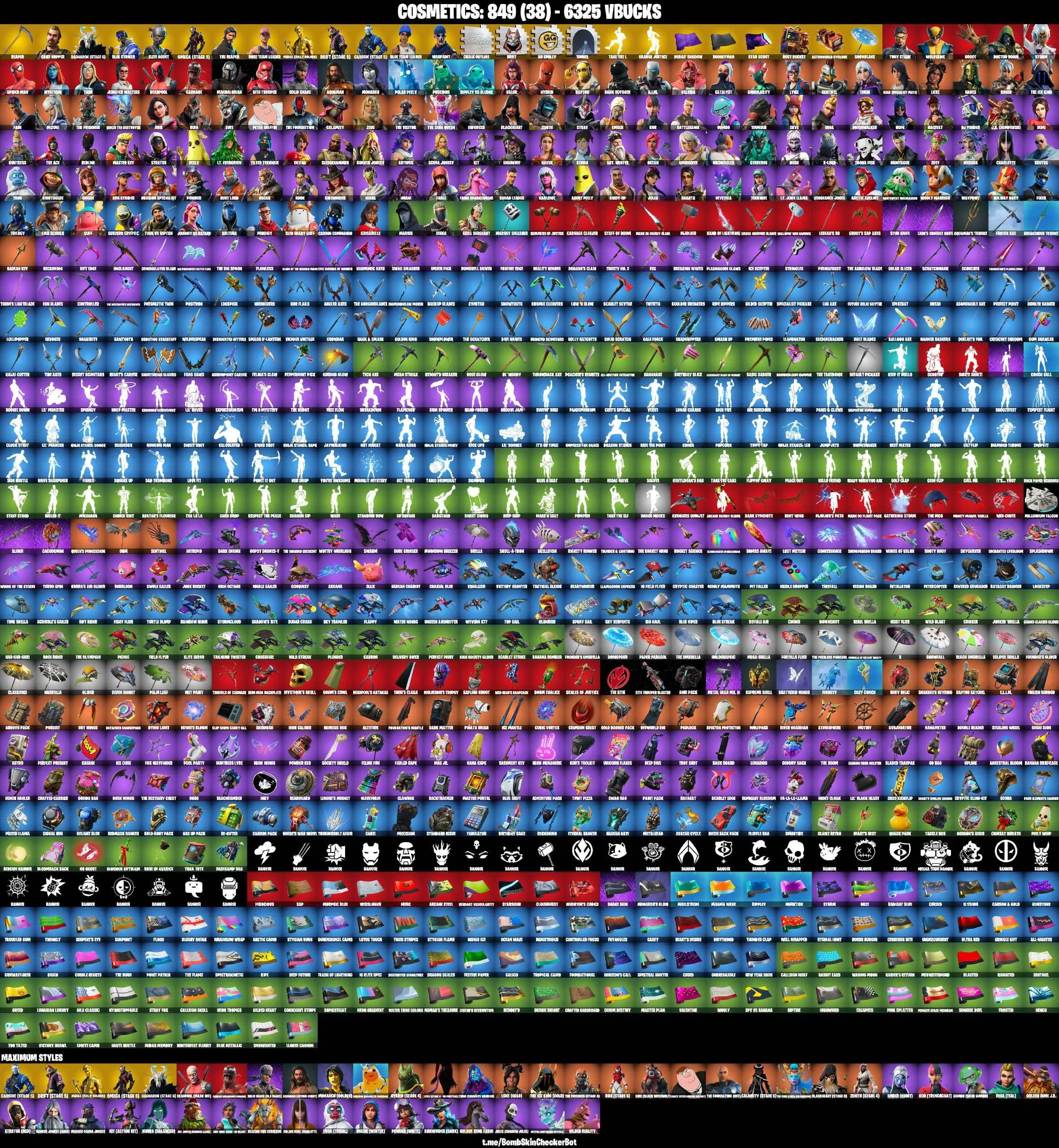 ❤️151 SKINS❤️TAKE THE L❤️THE REAPER❤️OMEGA(STAGE 5)❤️ELITE AGENT❤️CHIEF HOPPER❤️OG STW❤️SPIDER-MAN❤️MANDALORIAN❤️SITH TROOPER❤️ORANGE JUSTICE❤️GOLDEN MIDAS❤️MYSTICA(MAX)❤️CHARLOTTE(MAX)❤️KOR(MAX)❤️ONESIE(MAX)❤️MAYA❤️ARTEMIS❤️ZOEY❤️ROOK❤️JULES❤️AGENT PEELY❤️