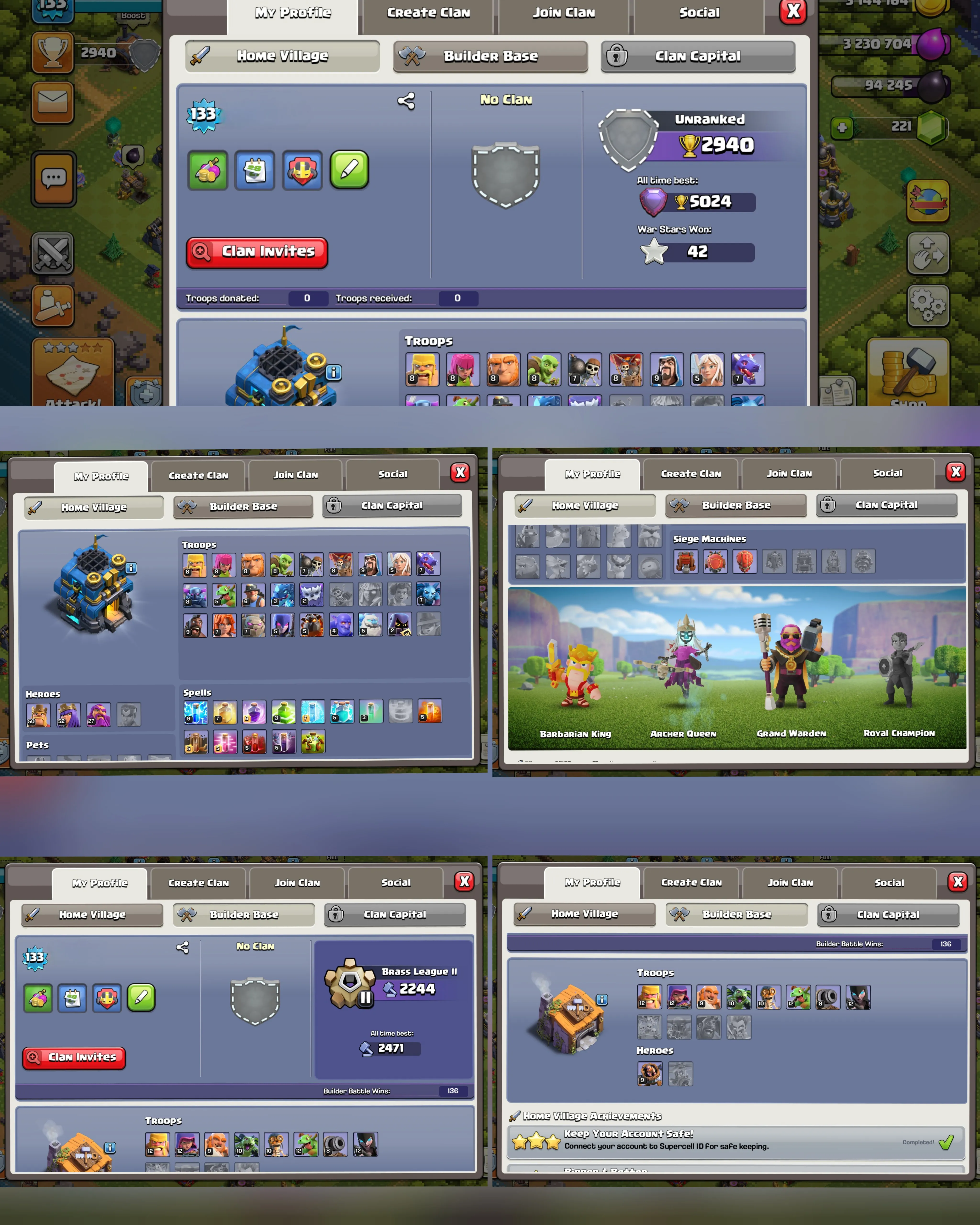 C025 TH12 PIXEL SCENERY - XP133 - 206 GEMS - CN 500 GEMS - BK50 SKIN3 - AQ52 SKIN 2 GHOST FA13 - GW27 SKIN PARTY WARDEN - BM9