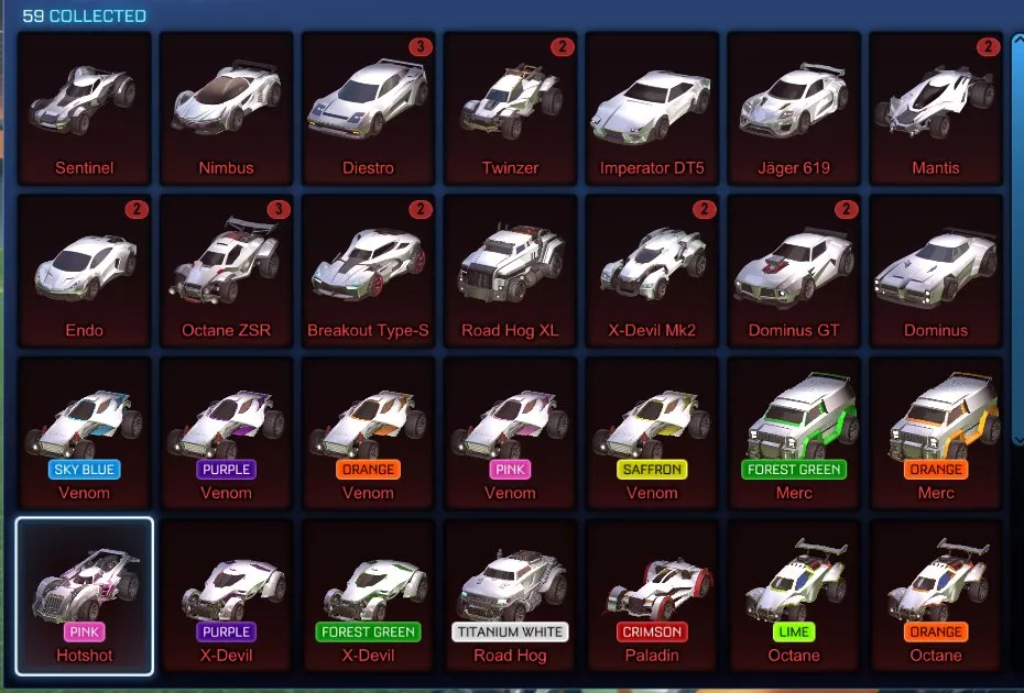STOCK746 //Dominus, Imperator, Mantis, Octane ZSR, 250+ Black Market / Import / Exotic Items (K)