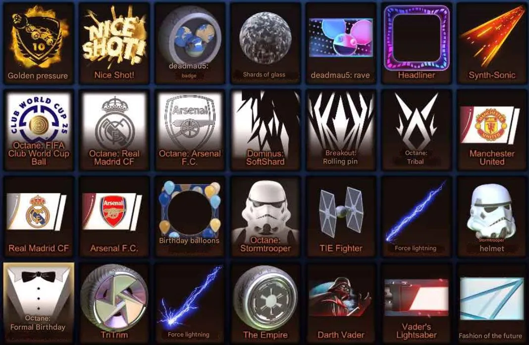 STOCK956 //Fennec Black, Corvette, Azura Set, TI-Breaker Infinite, Deadmau5, Star Wars, T-Stripe Wheels Inventory (K)