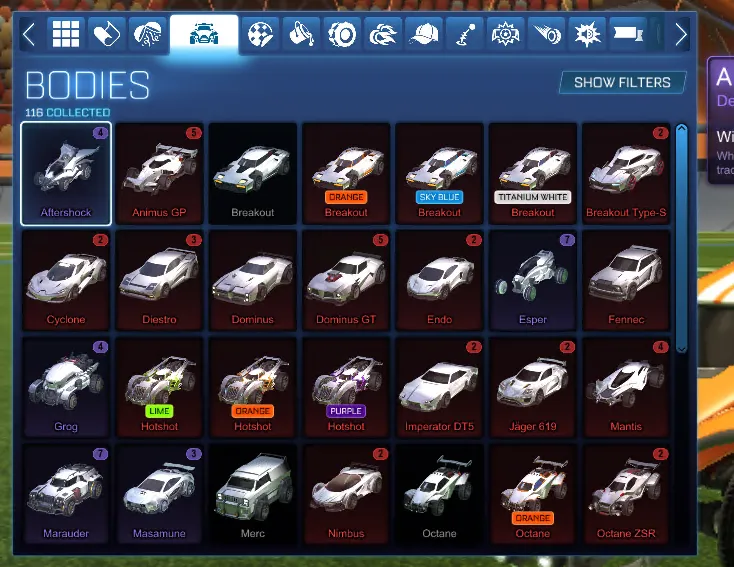 STOCK916 //Fennec Breakout Octane Dominus GT 30+ Cars 74 Imports 50+ BMs (K)