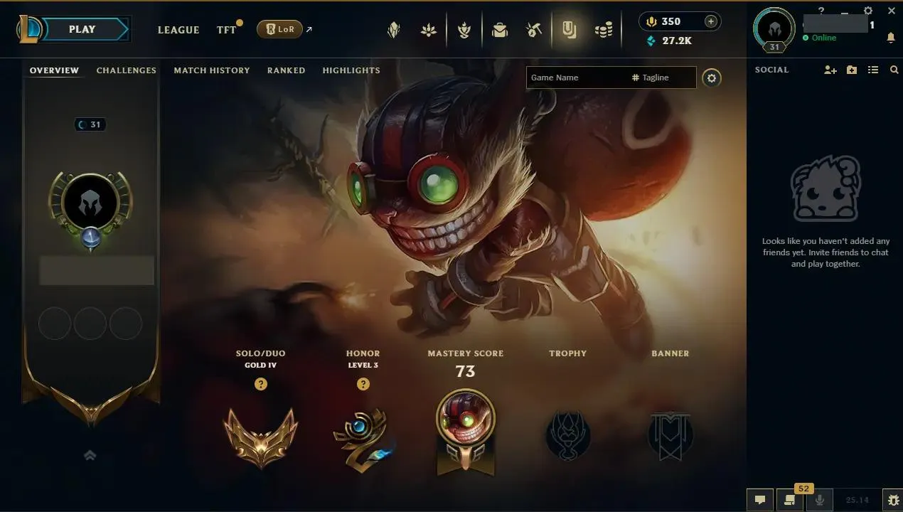 🌍EUW🛡️Handlevel ✨WR: 86%🔥Max LP Gains ⚡Gold IV (28 LP)♾️Lifetime Ownership📧Full Email Access