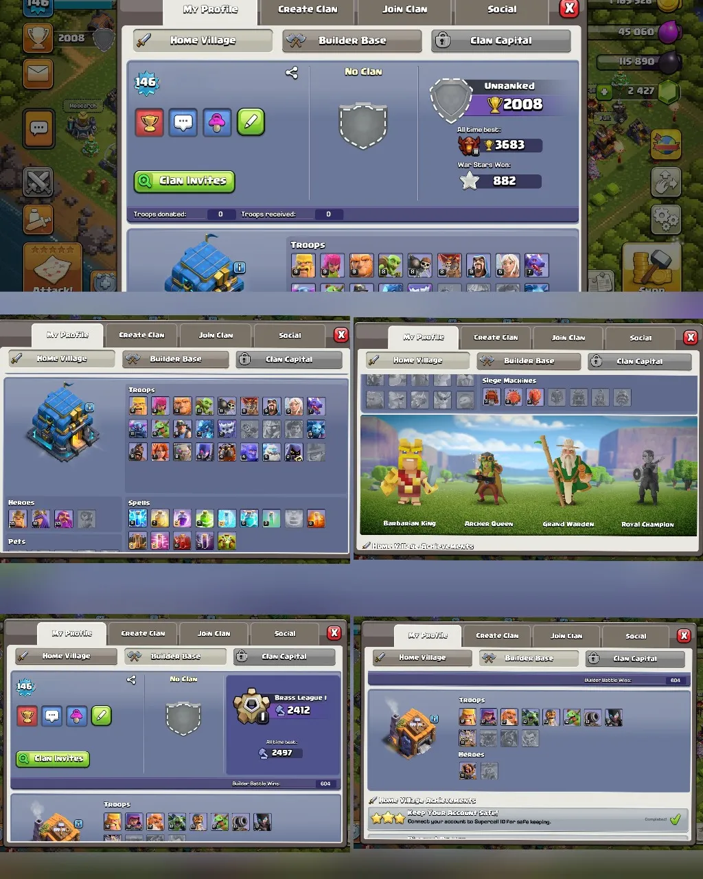 C030 TH12 PIXEL SCENERY - XP146 - 2,412 GEMS - CN 1,500 GEMS - BK55 SKIN3 - AQ61 SKIN2 - GW33 SKIN WARDEN MASTER - BM11