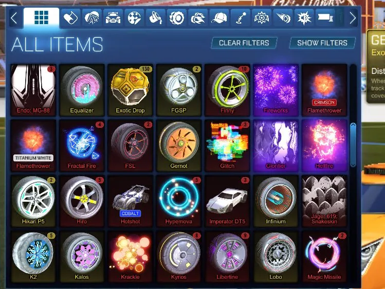 STOCK622 // Dominus, Endo, 20XX, Slipstream, Singularity, Draco, Zomba, Infinium, Neuro-Agitator, Fireworks (K)