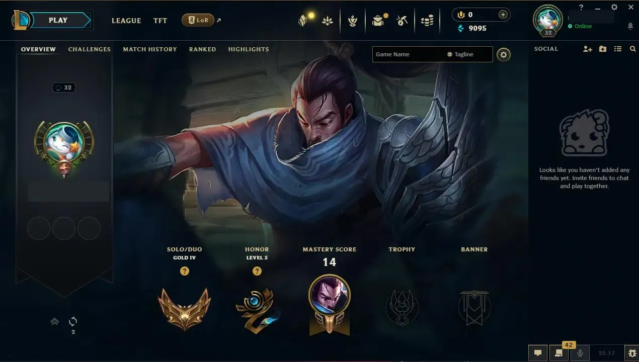 ✨ EUW ⭐ Handlevel  ✨ WR: 67% ⚡ Gold IV (26 LP)  🎨 Skins: 1 ♾️ Lifetime Ownership 📧 Full Email Access 👑 High Quality Riot Account #123