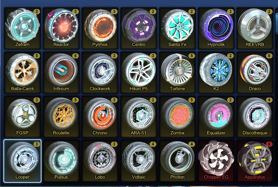 STOCK720 //Zomba Draco Mainframe Fire God Heatwave Fennec Octane ZSR Zowie Stella Finny Synthwave (K)