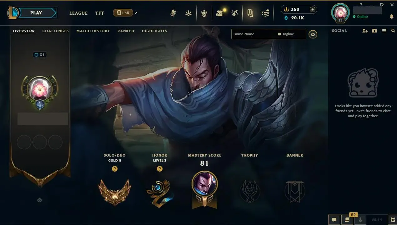 🌍EUW🛡️Masked Justice Yone & More✨WR:86%🔥Max LP Gains ⚡Gold II (44 LP)♾️Lifetime Ownership📧Full Email Access