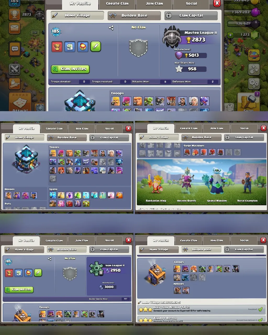C053 TH13 - XP185 - 1,258 GEMS - CN 1,000 GEMS - BK58 SKIN2 SB7 - AQ73 SKIN2 - GW50 SKIN2 - RC13 - BM16 - BC16