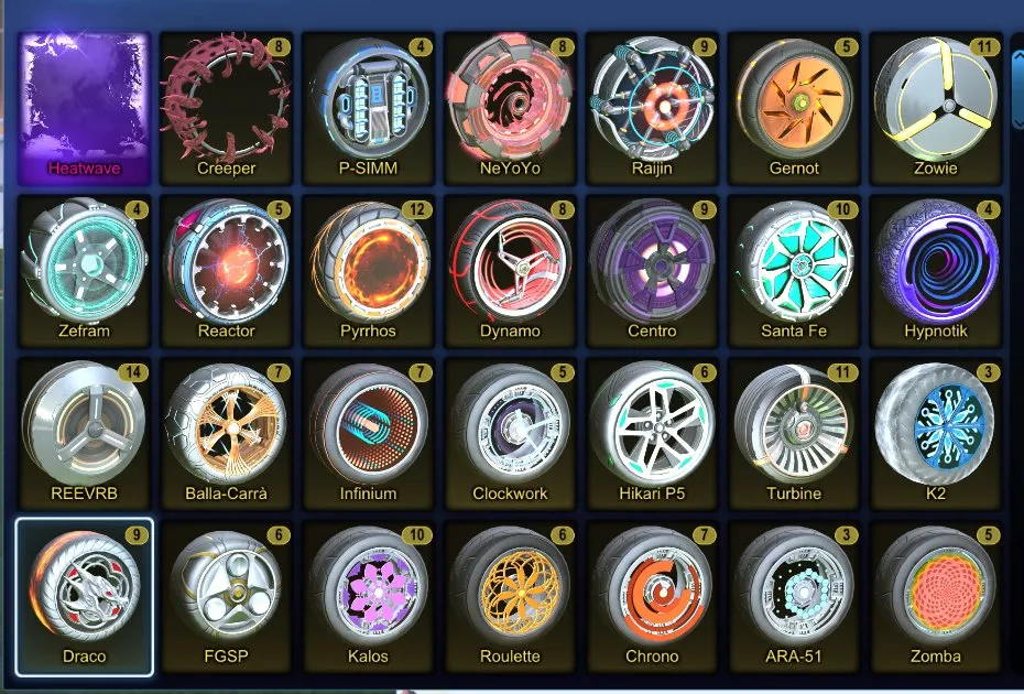 STOCK463 //Dominus, Endo, Werewolf, Octane ZSR, Centio, Jäger 619, Mantis, Cyclone, Nimbus, Takumi RX-T, (K)