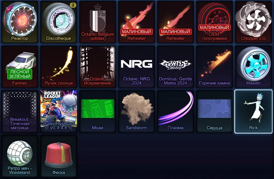 RL865 //Fennec, Mainframe, Hatsune Miku, Rick, Octane Belgium, Sandstorm, 27 Level, Large Item Collection (K)