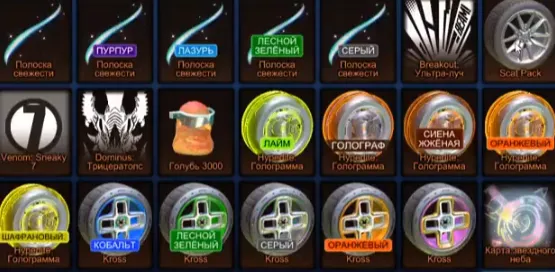 RL933 //Skyline + 11 DLC, 3x Fennec, 27 Black Market, Huge Wheels & Decals Inventory (K)