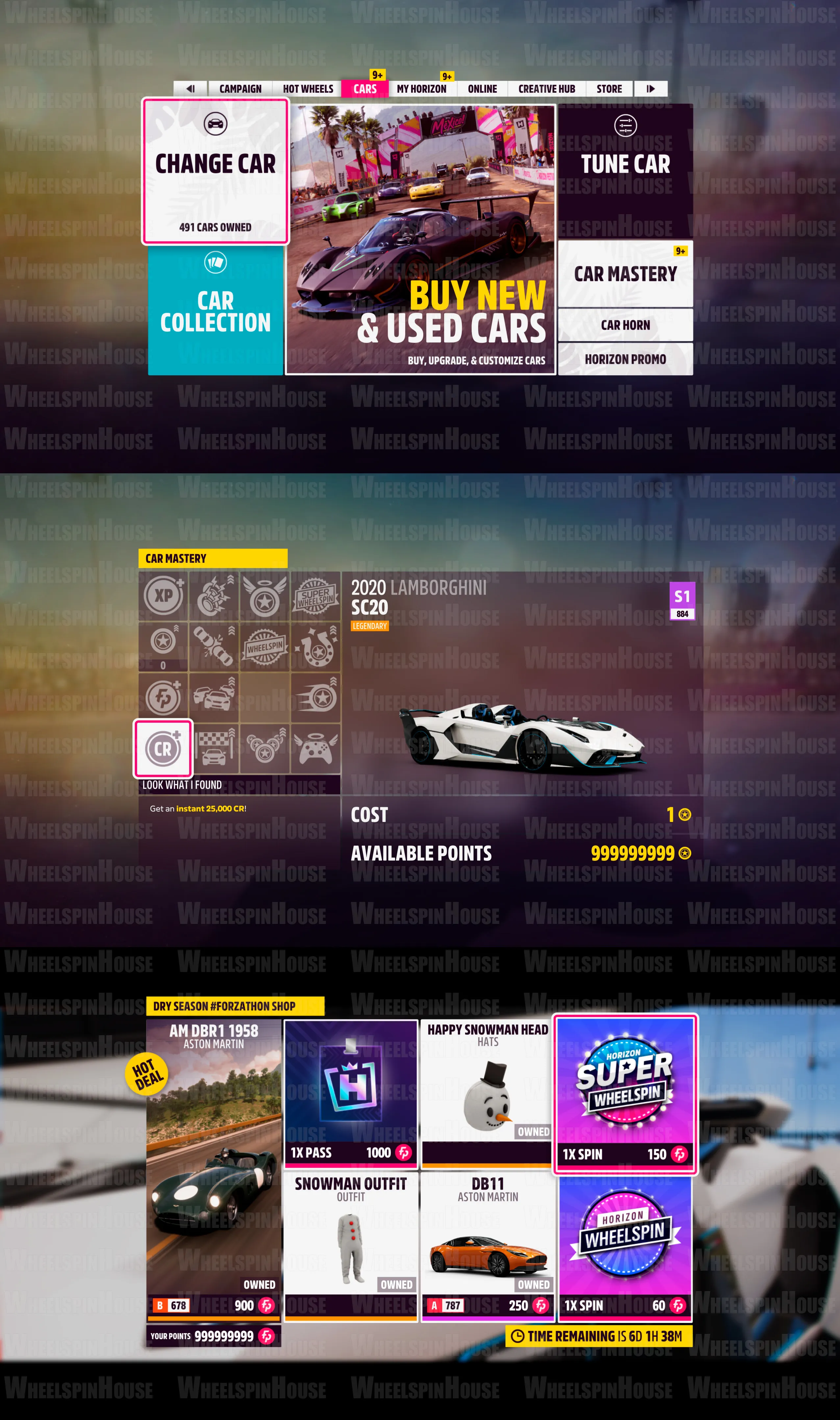 100% Progress + All Rare Cars 3x + 999M: CR & Super Wheelspin & Wheelspin & Car Mastery Points & Forzathon Points 👑 Online ❌ No Ban ✔️ Full Access 🎮 PC & XBOX
