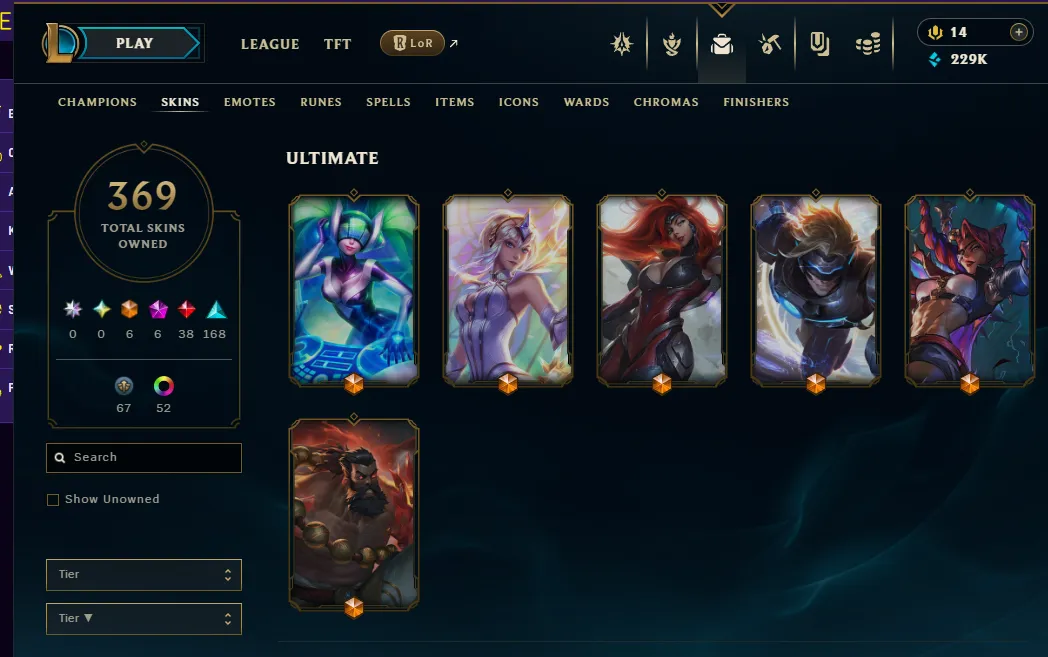 👑(EUW) EMERALD III (LAST SEASON) 🚀369 SKIN