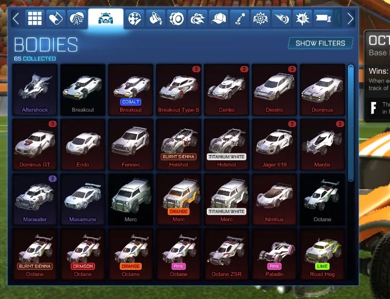 STOCK860 //Fennec + 30+ Cars + 25 BMs - Liquefied Gold, Future Fashion, Octane, Breakout, Titanium White (K)