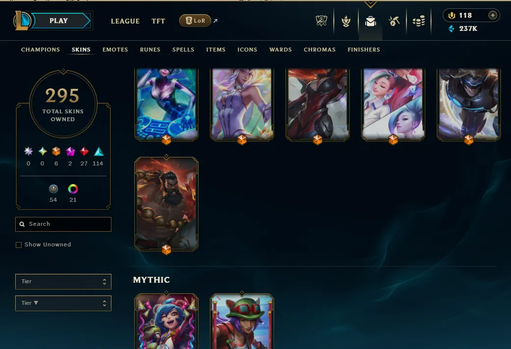 👑(EUW) SILVER III (100% WR, VERY HIGH ELO) 🚀295 SKIN