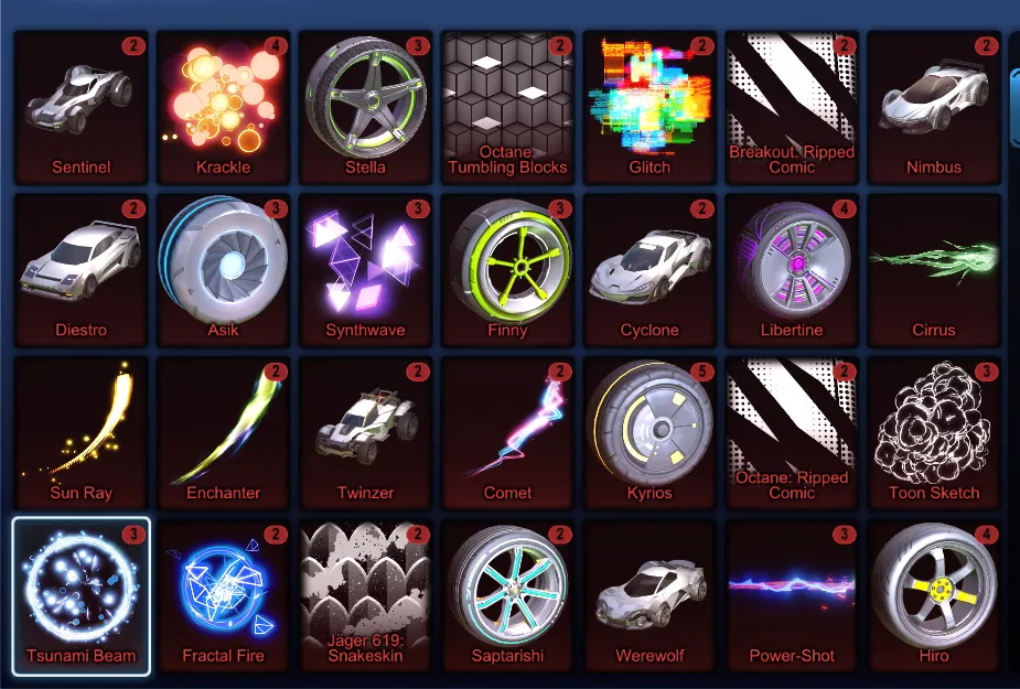 STOCK714 //Massive Wheel & Car Collection – Fennec, Dominus, Animus GP, Centio, Samurai, Mantis, Nimbus (K)