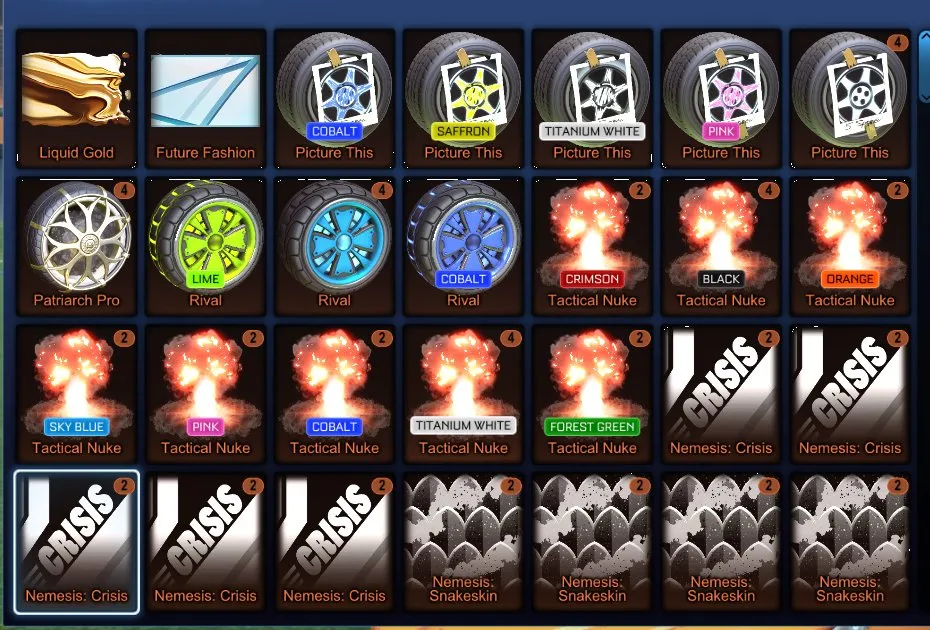 STOCK770 //Titanium White & Painted Nemesis, TW Octane, Fennec, TW Tactical Nuke, Big Splash, Dueling Dragons(K)