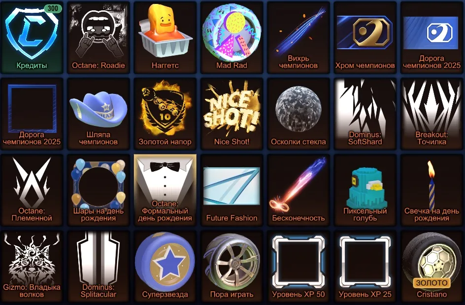 RL860 //2 Fennec, 300 Credits, Furia (2025), Chopper EG, Toon Sketch, Hiro (Pink), Mohawk (Pink), Sunbeam (K)