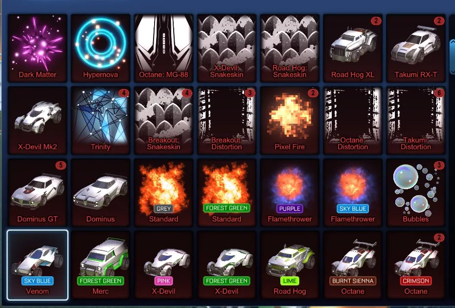 STOCK706 //Fennec, 79 Cars, Hellfire, Bubbly, Slipstream, Magma, Storm Watch, Popcorn, Dark Matter, Hypernova (K)