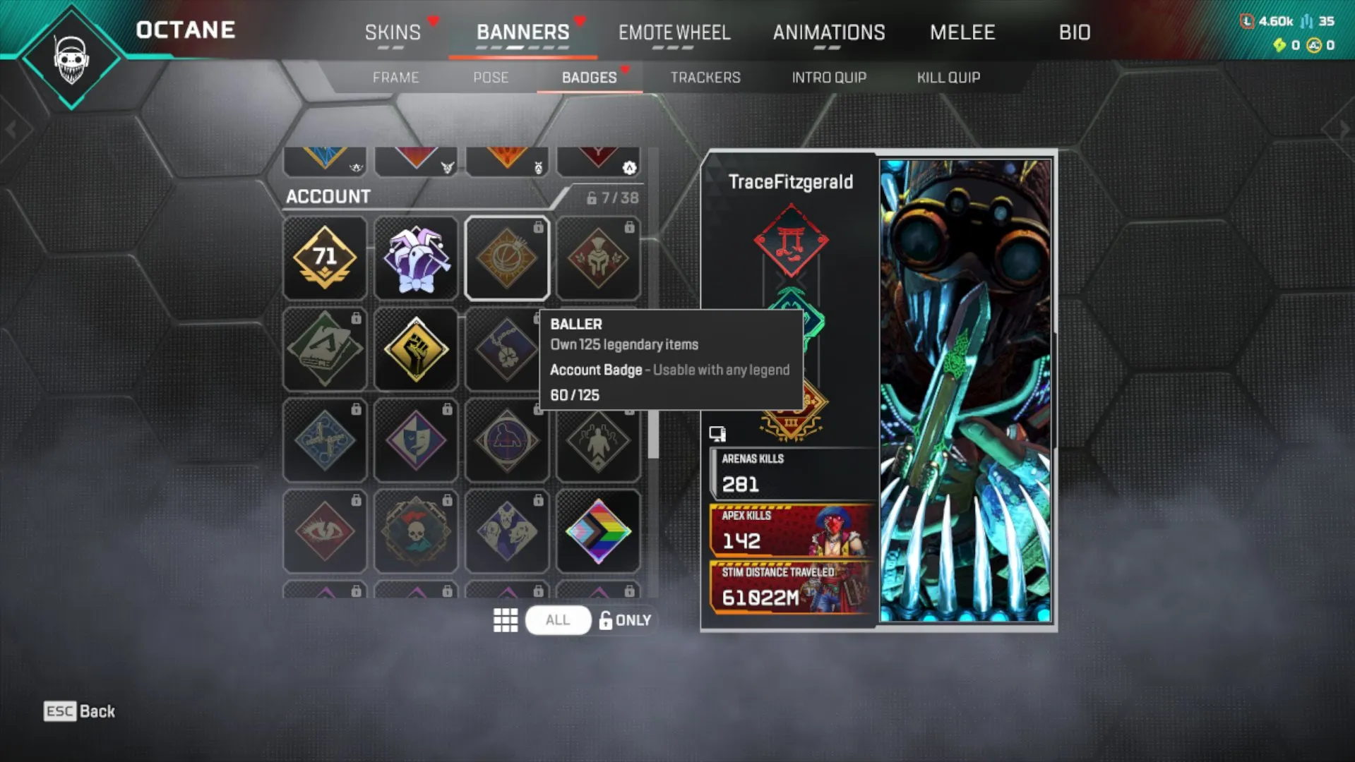 AP487 //Octain RELICS 60 LEGENDS SKINS Butterfly Knife Heirloom, Legendary Skins (K)