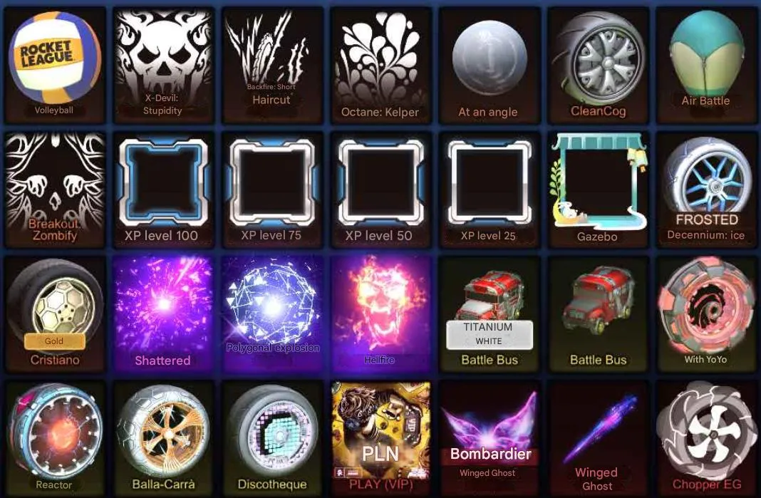 RL991 //Fennec, Titanium White Battle Bus, Cristiano Gold, Hellfire, Shattered, Reactor, Balla-Carra, Discotheque (K)