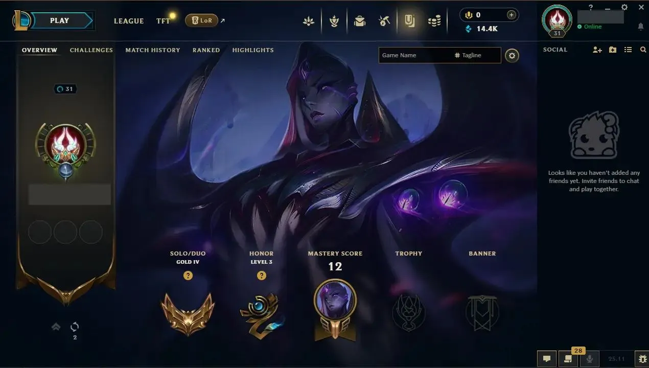 🟩EUW🟩 Season 15 (Split 2) ⭐ Hand-made ⭐ LV: 31 ⚡ Gold IV (51 LP) 🏆 Winrate: 80% 💰 BE: 14460 ♟️ Champs: 28 🎨 Skins: 0 👑 Full Access 👑 Original Singup Infos 👑 Instant Delivery #LEAGUEOFLEGENDS #ACCOUNT FOR SALE #LOL