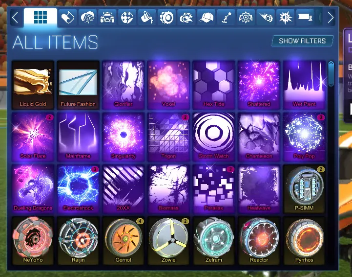 STOCK972 //Endo, Dominus, Octane, 150+ Black Markets, Exotic & Import Wheels, Many Painted Bodies (K)