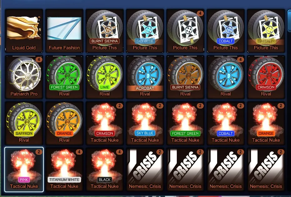 STOCK792 //TW Octane Fennec Dominus Endo TW Apex Set Black TW Tactical Nuke Big Splash Hex Tide Mainframe (K)
