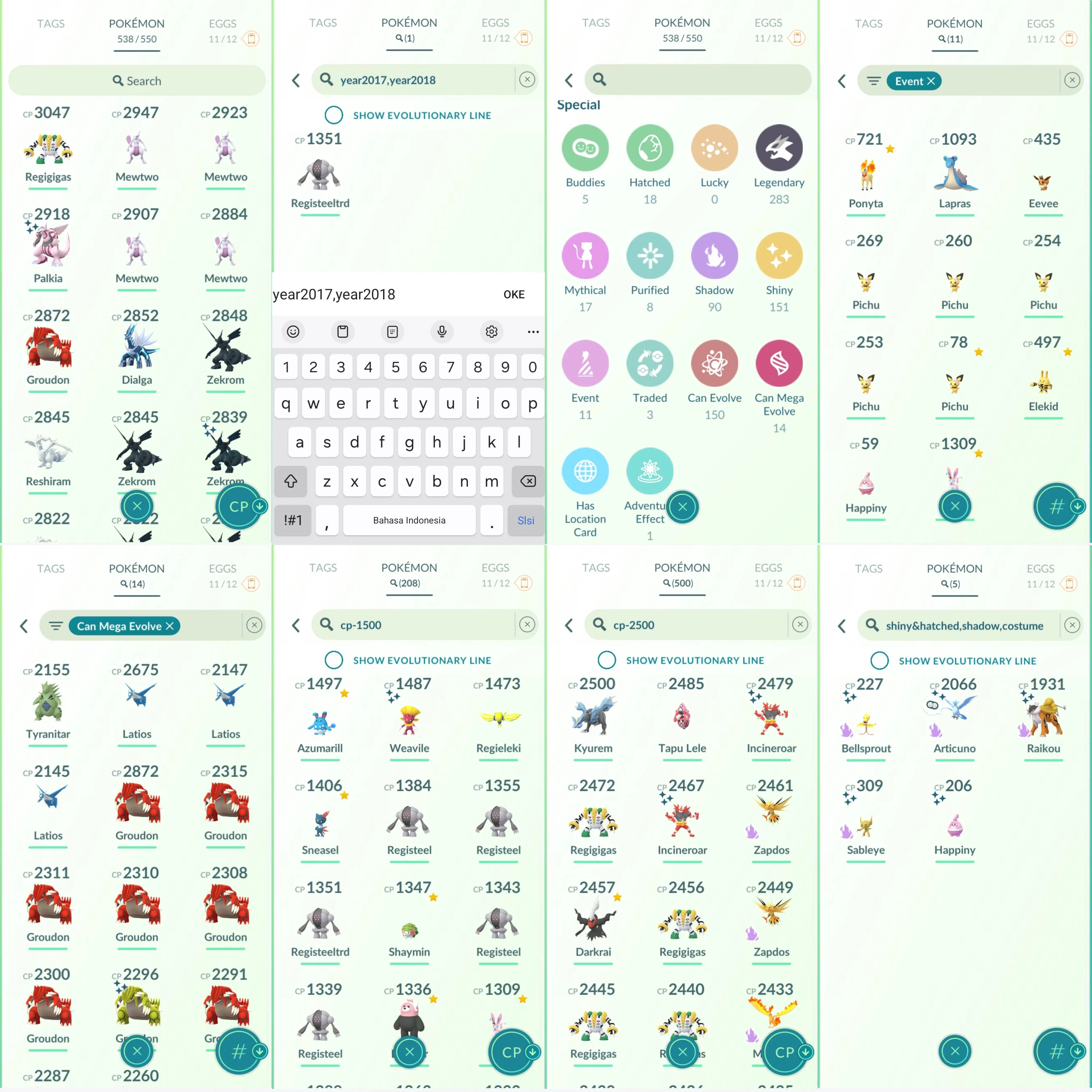 1021 LV46 Darkrai100 Tapu Lele100 Dialga origin forme roar of time. Shiny: shadow Articuno, shadow Raikou, Lugia, palkia
