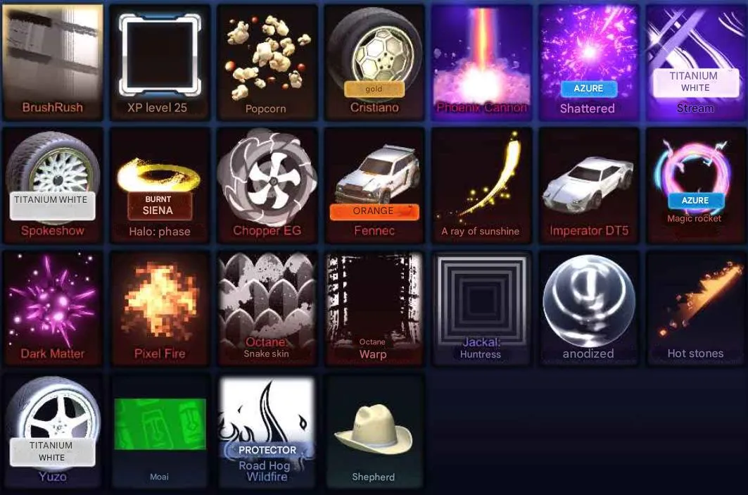 RL990 //Fennec, Titanium White Spokeshow, Phoenix Cannon, Shattered, Stream, Dark Matter, Pixel Fire (K)