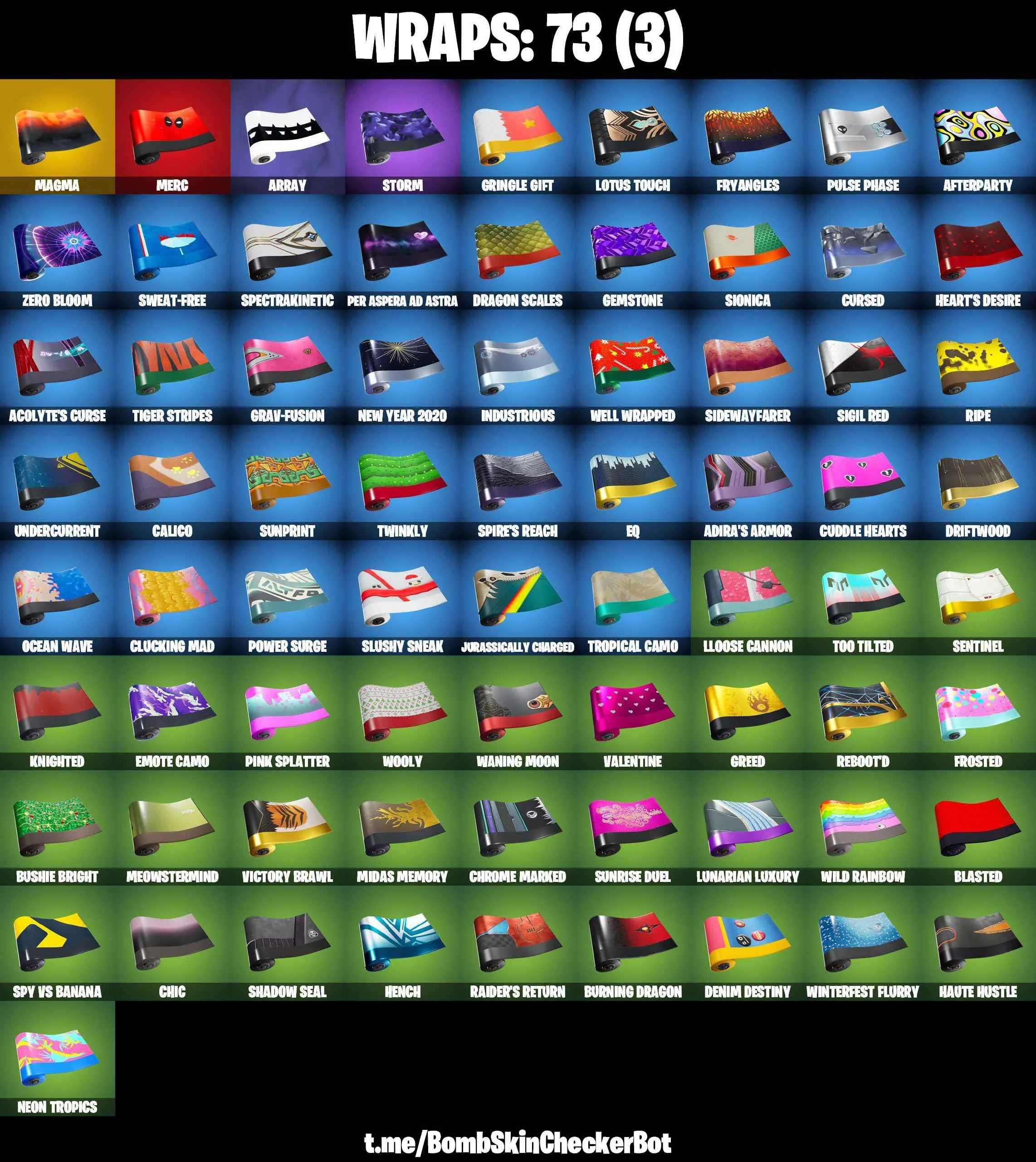 ❤️83 SKINS❤️TRAVIS SCOTT❤️GET GRIDDY❤️RACHEL ROTH❤️LARA CROFT❤️GOLDEN MIDAS❤️JULES(MAX)❤️AGENT PEELY❤️POISED PLAYMAKER❤️NOG OPS❤️CRYSTAL❤️SUNFLOWER❤️BIRDIE❤️ASSAULT TROOPER❤️RUWNAY RACER❤️ICE BREAKER❤️PEPPERMINT PICK❤️ASTROWORLD CYCLONE❤️RUST BUCKET❤️