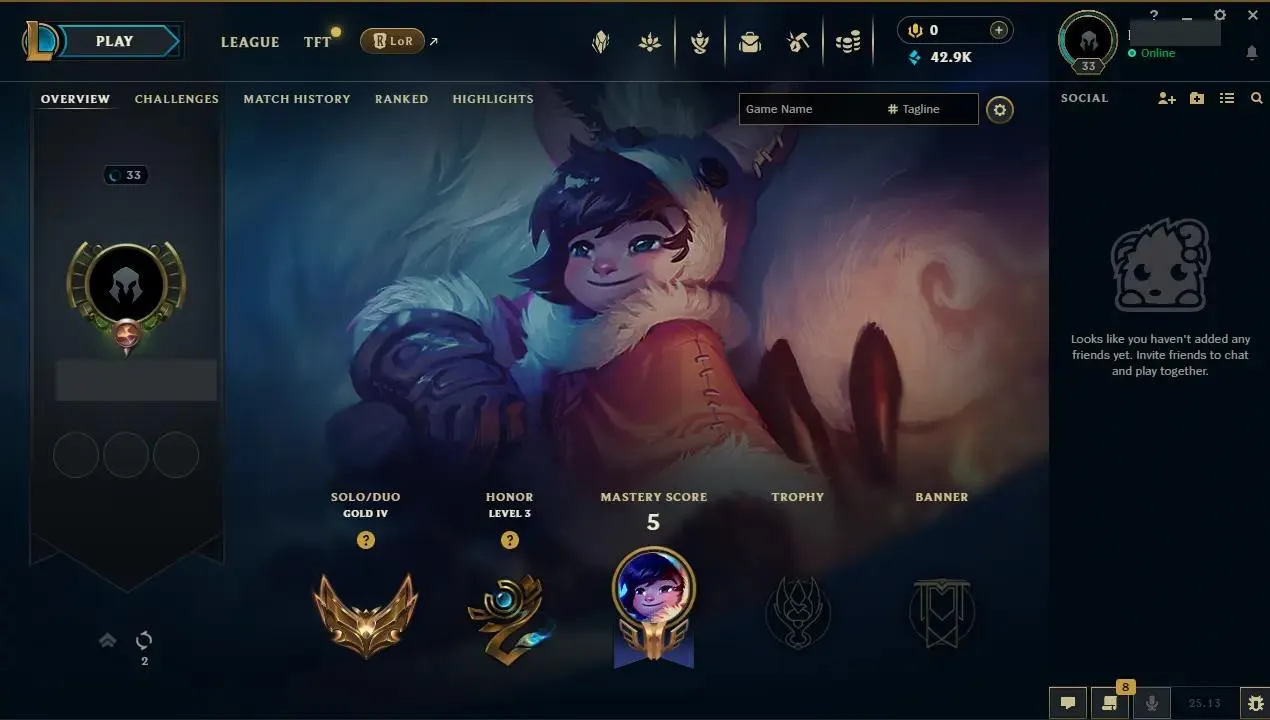 ✨ EUW ⭐ Handlevel  ✨ WR:78% ⸱ Max LP Gains ⸱ Pool Party Draven ⚡ Gold IV (59 LP) ♾️ Lifetime Ownership 📧 Full Email Access 👑 High Quality Riot Account