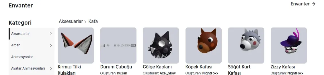 RBL2809 //3.5K+ Value Roleplay Account | Bloxburg | Red Piggy Avatar + Red Fox Ears & Multiple Animal Head Accessories (K)