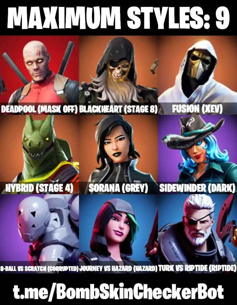❤️58 SKINS❤️TAKE THE L❤️ORANGE JUSTICE❤️HAVOC❤️SUB COMMANDER❤️MANDALORIAN❤️IMPERIAL STORMTROOPER❤️REY❤️PREDATOR❤️CHAMPION SIREN❤️MAYA❤️AGENT PEELY❤️8-BALL(MAX)❤️TINSELTOES❤️SNOWFLAKE❤️PEPPERMINT PICK❤️CAN PLAY ON PSN❤️XBOX❤️PC❤️NINTENDO❤️MOBILE❤️100 VBUCKS❤️