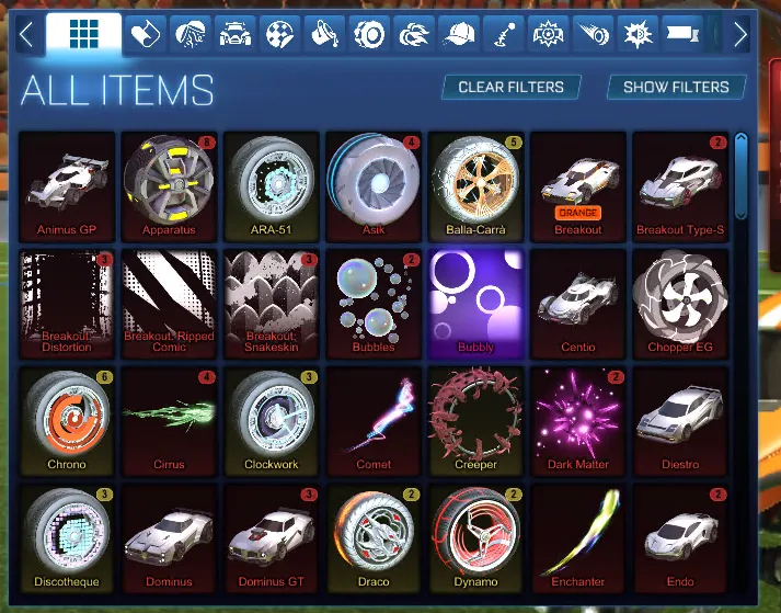 STOCK862 //Fennec X-Devil Black Standard Boost 66 Bodies 30+ Cars Import Bodies (K)