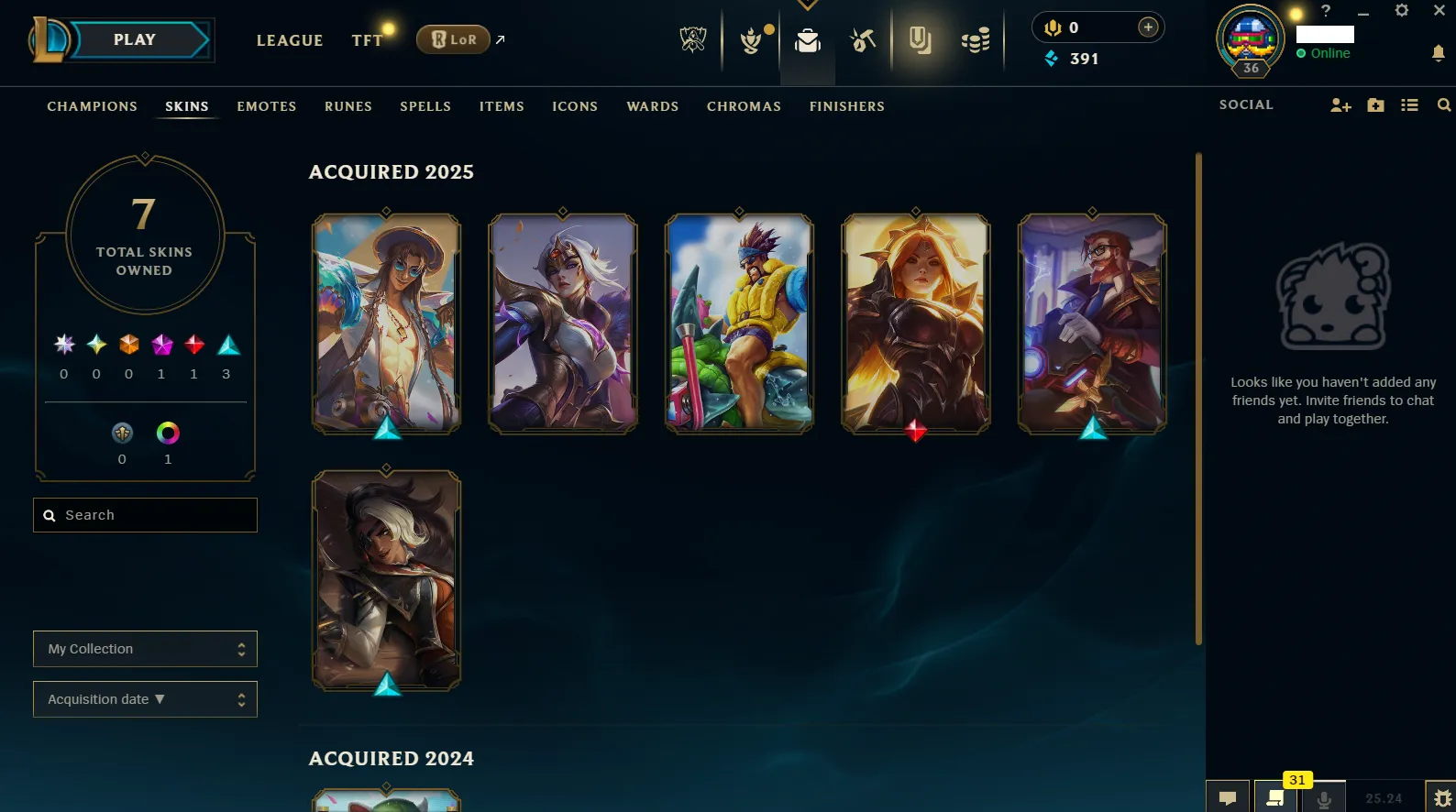 🌎NA 🔥S15⭐️Bronze 2 🏆68 Champion ☢️7 Skins (Owend) 🔥Honor 4 ✅Unverified Email🚀instant