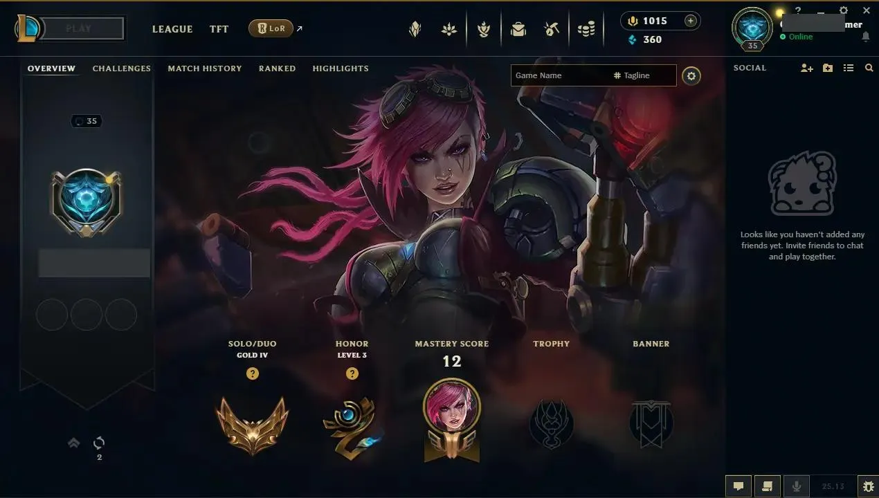 ✨ NA ⭐ Handlevel ⸱ High MMR & 1000 RP Included ⚡ Gold IV (35 LP) ✨ WR: 67%♟️ Champs: 49 🎨 Skins: 7 ⭐ LV: 35 💰 BE: 360 ♾️ Lifetime Ownership 📧 Full Email Access 👑 High Quality Riot Account #THEHUB