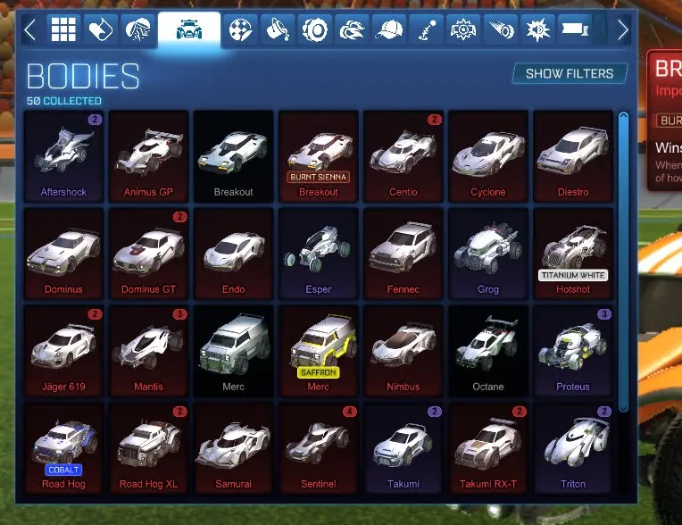 STOCK724 //Fennec, Titanium White Hotshot, 25+ Black Markets, Anodized Pearl, Painted Cars & Wheels (K)