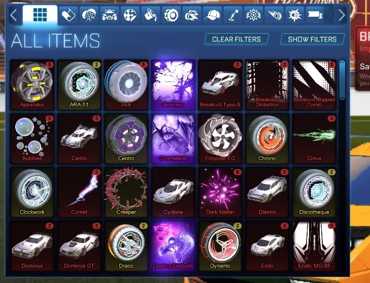 STOCK639 //Fennec, Fire God, Dueling Dragons, 70+ Cars, 200+ Drops (K)