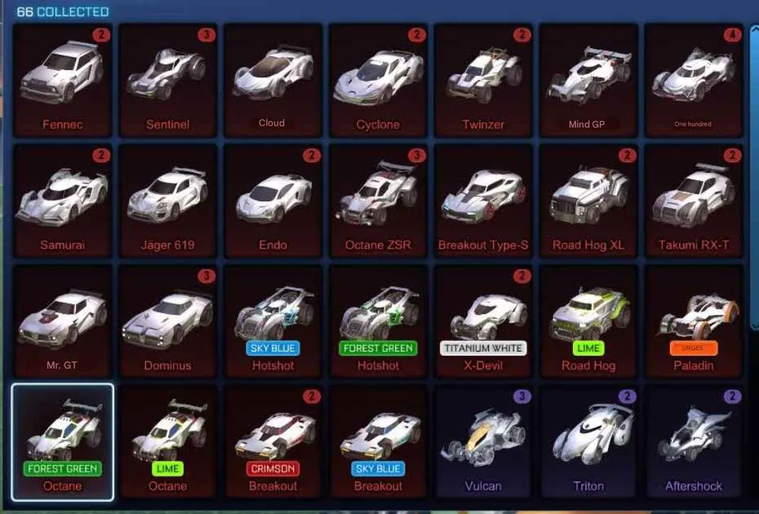 STOCK815 //Fennec, Forest Green & Lime Octane, Black Standard, 30+ Black Markets, Titanium White X-Devil (K)