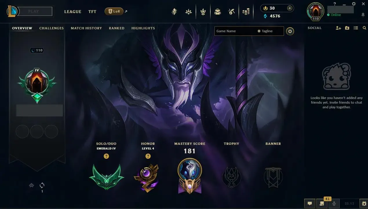 ✨ EUW ⭐ Handlevel ⚡ Emerald IV (96 LP) ♟️ Champs: 82  🎨 Skins: 38 ⭐ LV: 110 💰 BE: 4576 ♾️ Lifetime Ownership 📧 Full Email Access 👑 High Quality Riot Account #KTO