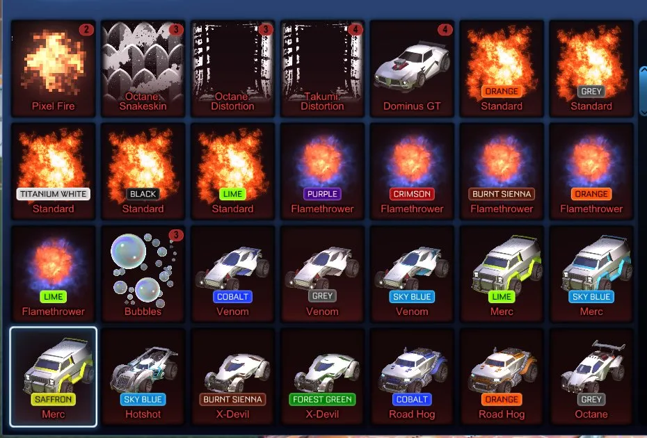 STOCK657 //TW Octane Fennec Mainframe Fire God Dueling Dragons 40+ Black Markets 350+ High Rarity Items (K)